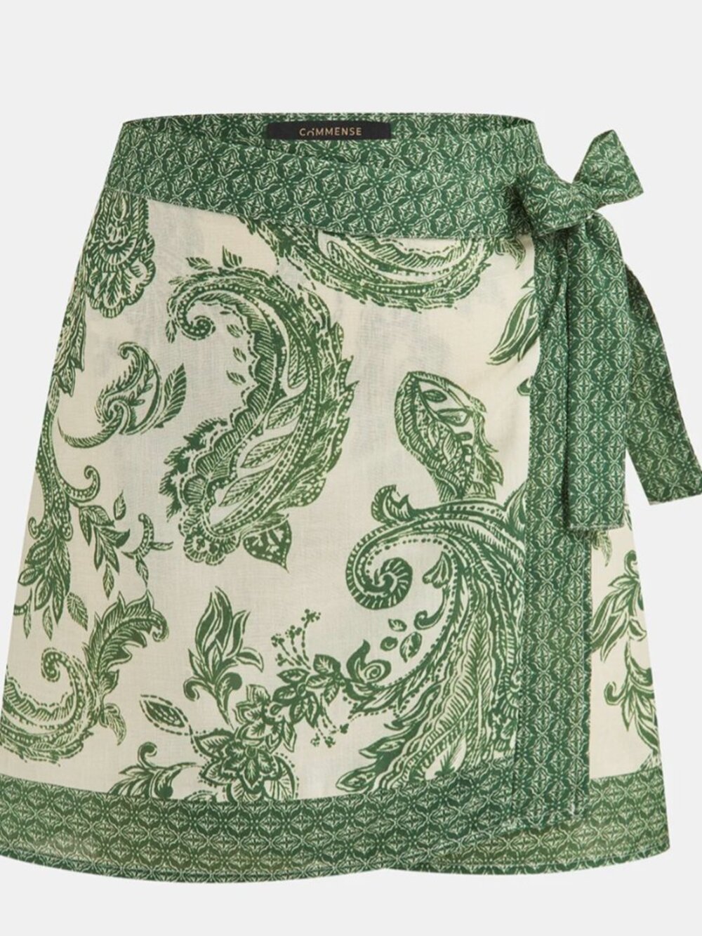 Commense Paisley Print Wrap Skirt M